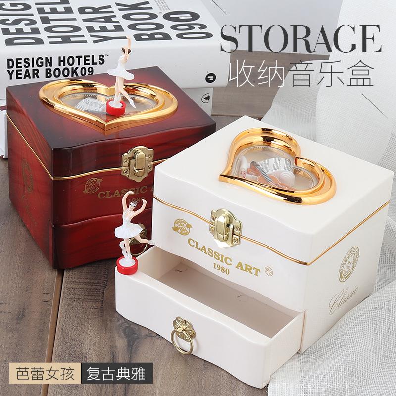 yl2047 music box music box girls rotating dancing ballet girls princess jewelry box thumbnail