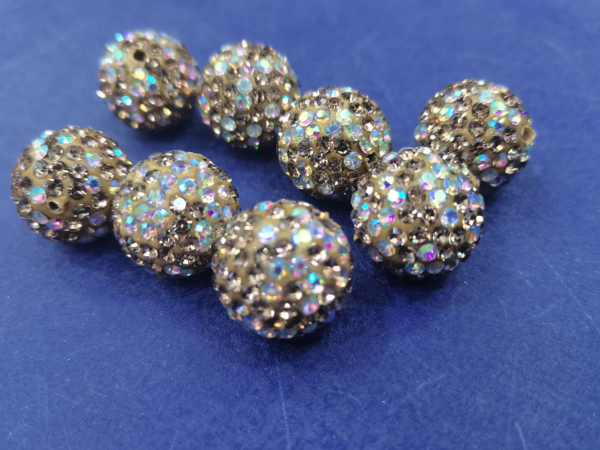 16N crystal yellow soft ceramic ball jewelry accessories detail image 2