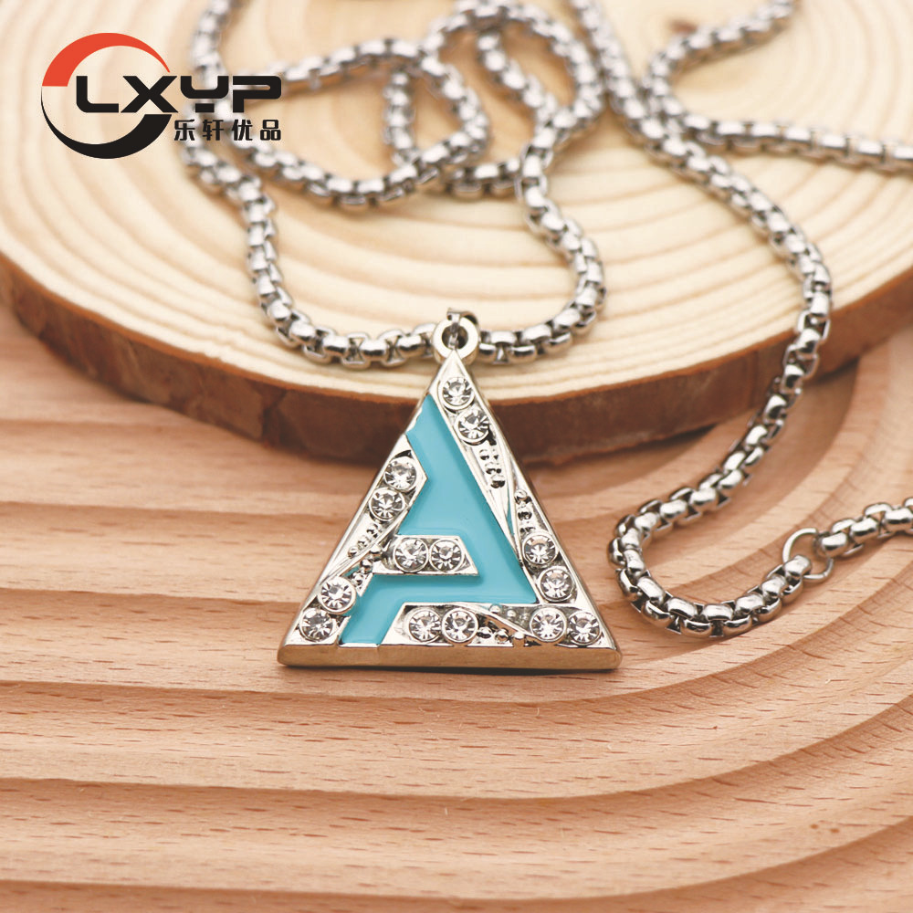 金属吊坠定制项链定做公司logo吉祥物纪念礼品挂件