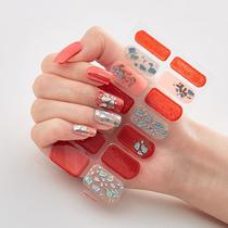 high quality cross-border supply nail stickers full stickers spot 3d bronzing laser nail polish film fashion nail stickers