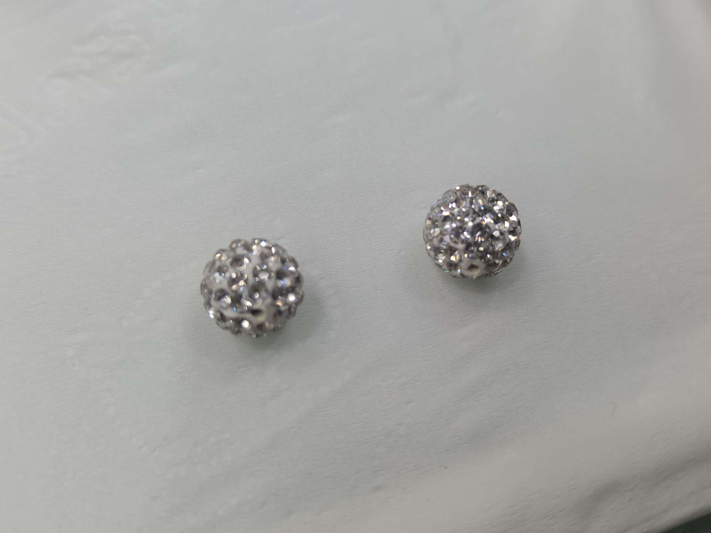 10N glass water diamond soft clay ball jewelry accessories detail image 5