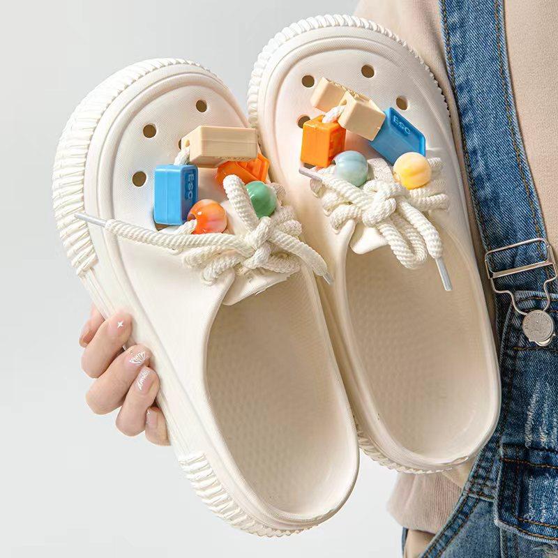 sandals fashion summer platform non-slip platform internet celebrity casual beach ladies' sandals fashion high heel slippers