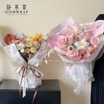 flower clothes valentine's day rose series flower wrapping paper three-dimensional foam wrapping paper alice wrapping paper