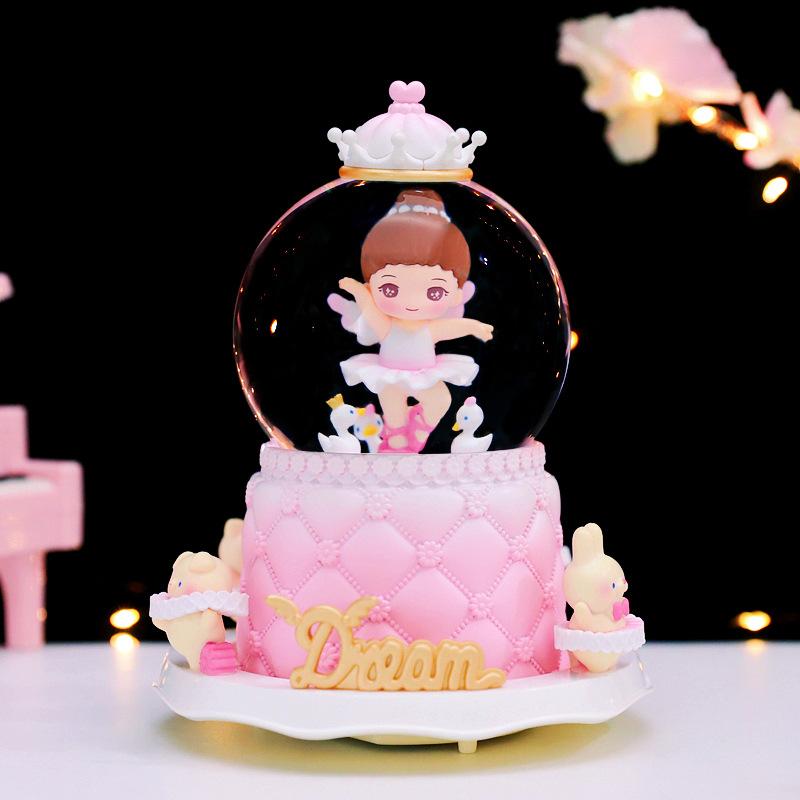 extra large rotating ballet girl crystal ball music box girls room decoration music box children's birthday gifts thumbnail