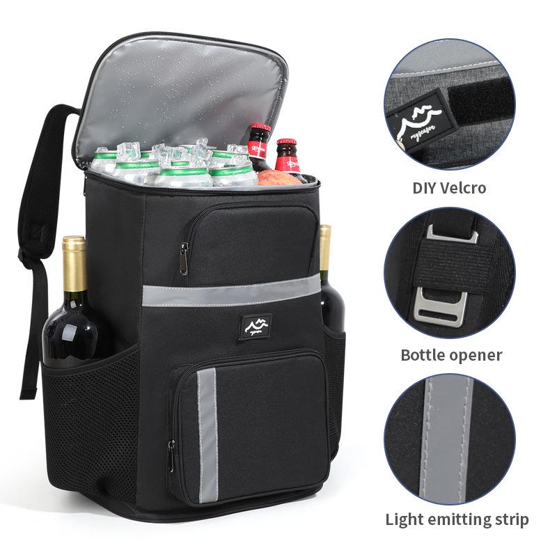 exclusive for cross-border picnic backpack backpack insulated bag outdoor ice pack thickening thermal insulation backpack leak-proof picnic bag
