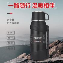spring new sports kettle 304 stainless steel thermal kettle outdoor portable large capacity thermal bottle for outing