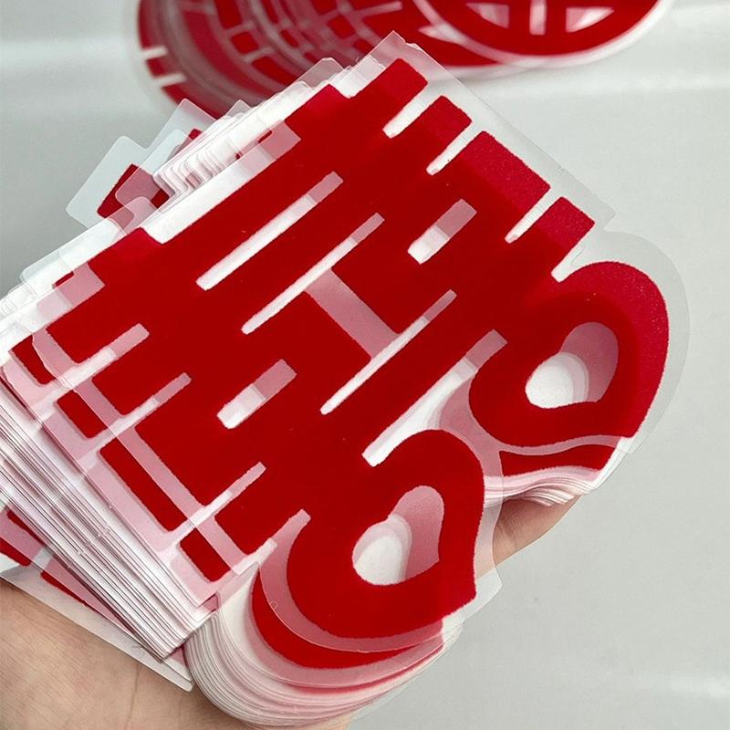 wedding chinese character xi sticker wedding supplies wedding room decoration stair glass door water adhesive chinese character xi electrostatic sticker decorative wall sticker