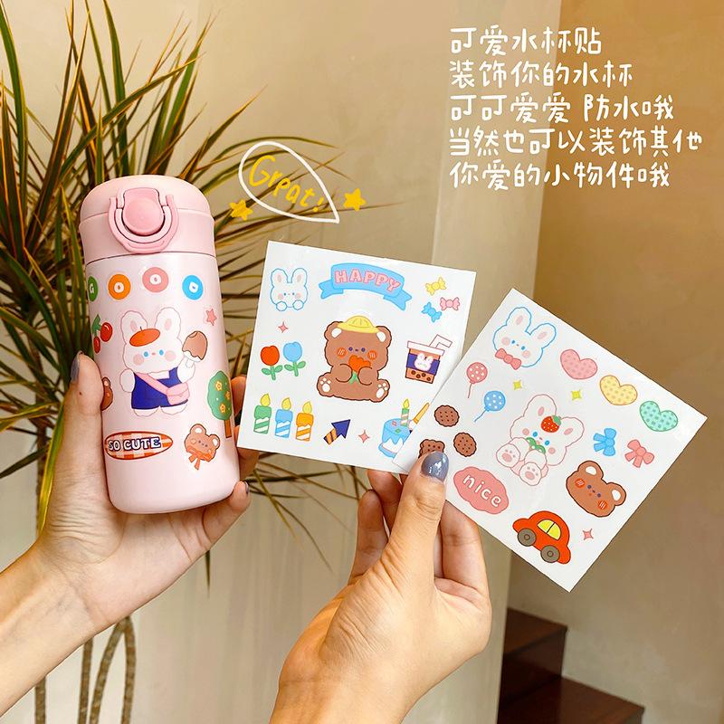 new japanese pet journal stickers cartoon girlish waterproof stickers mobile phone decoration stickers cup stickers wholesale