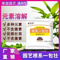 root system, a pack of strong water soluble element fertilizer, root and seedling special flower pot, universal family green plant root fertilizer