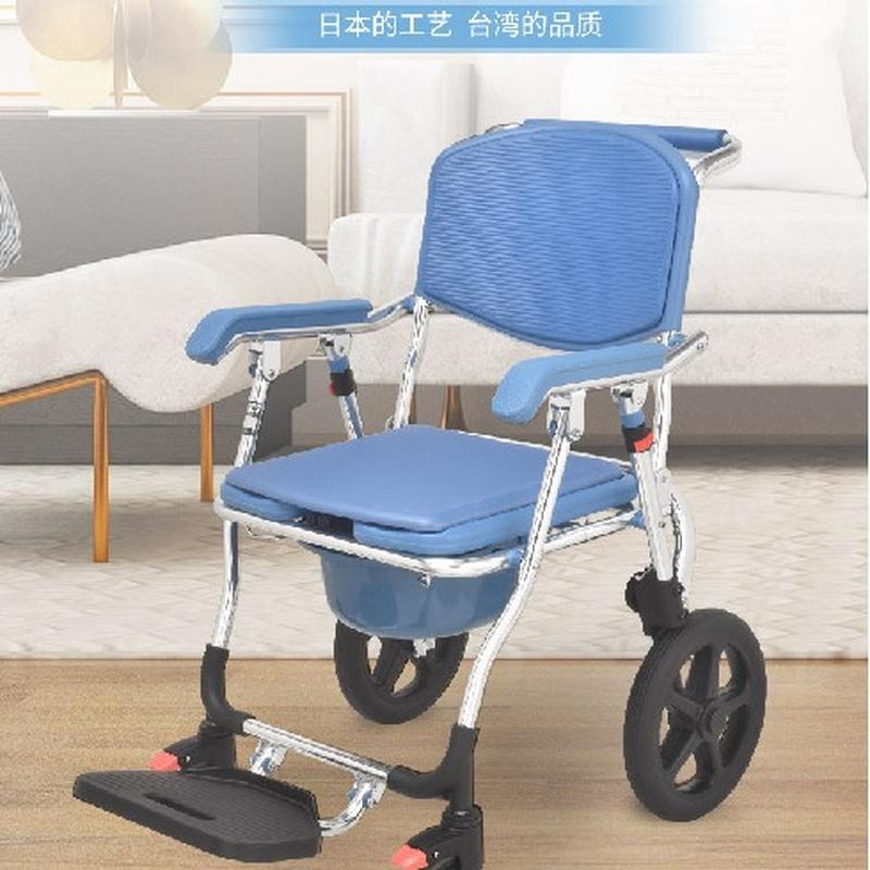 weiyikang elderly wheelchair with toilet hole portable toilet chair foldable bath chair foshan toilet chair 699