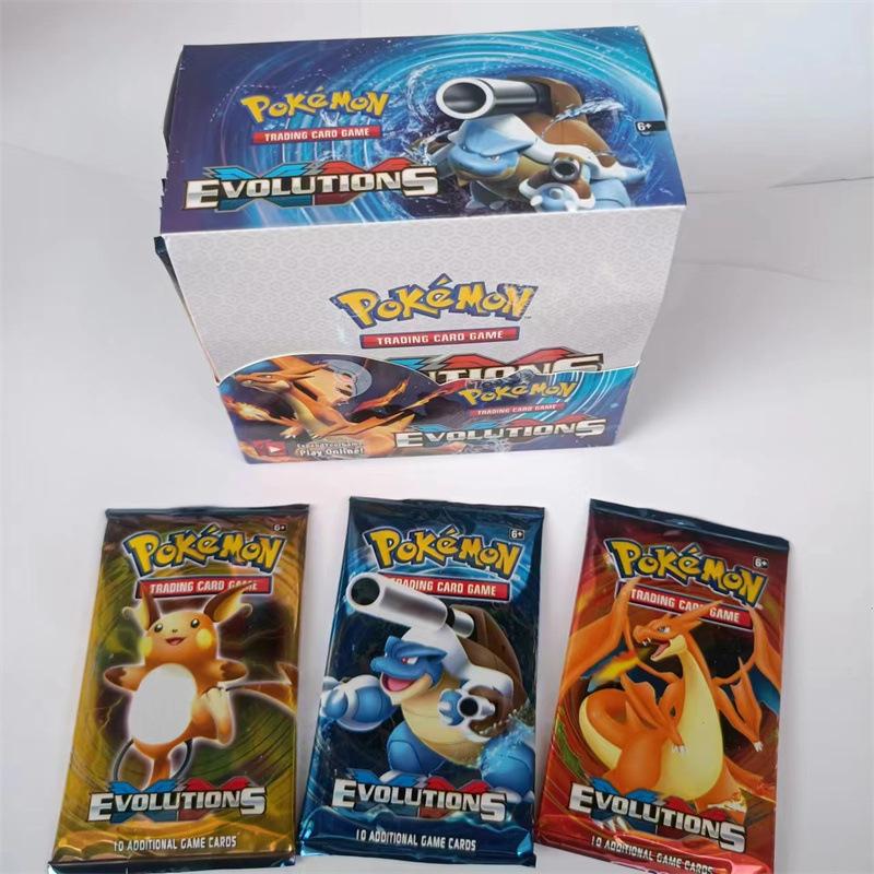 Magic Baby Card Pikachu Wholesale Psyduck Blind Box Pokemon Rayquaza English Flash Card Elf Moving