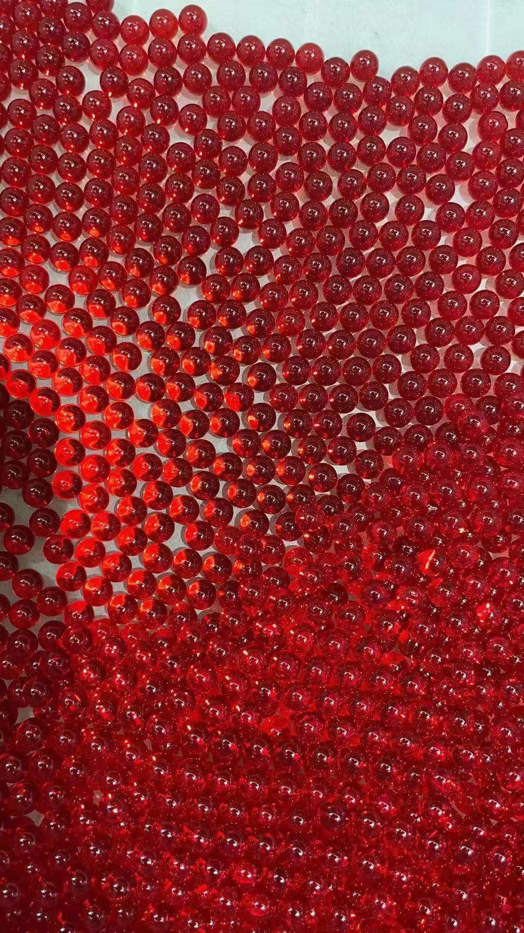 6的无孔珠红色用于樱桃项链女925银轻奢小众锁骨链2024新款简约气质高级感颈链珠子