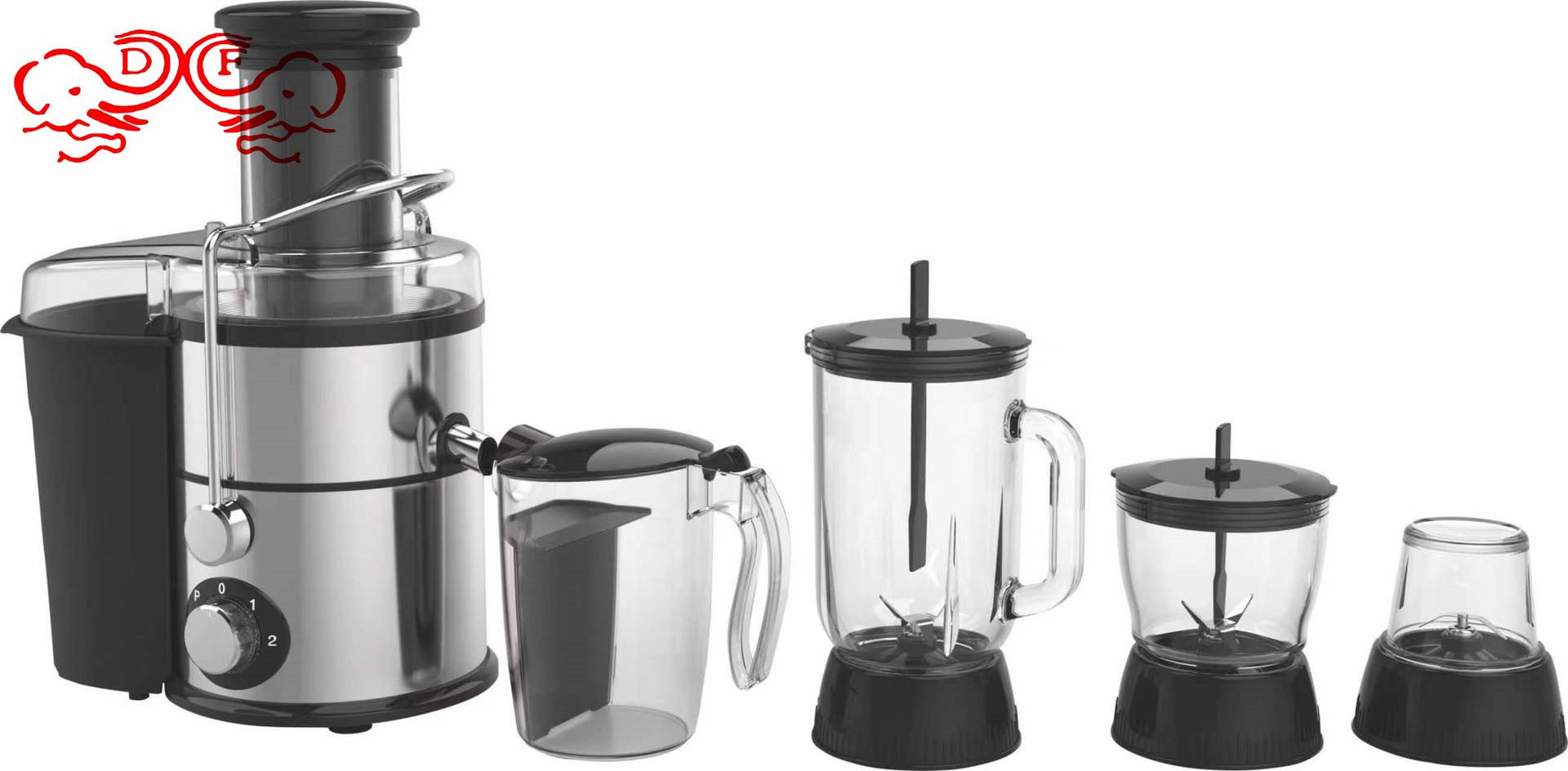 DF68828 Multi-functional household juicer electromechanical fruit and vegetable juice machine residue juice separation cooking machine DF TRADINGHOUSE thumbnail
