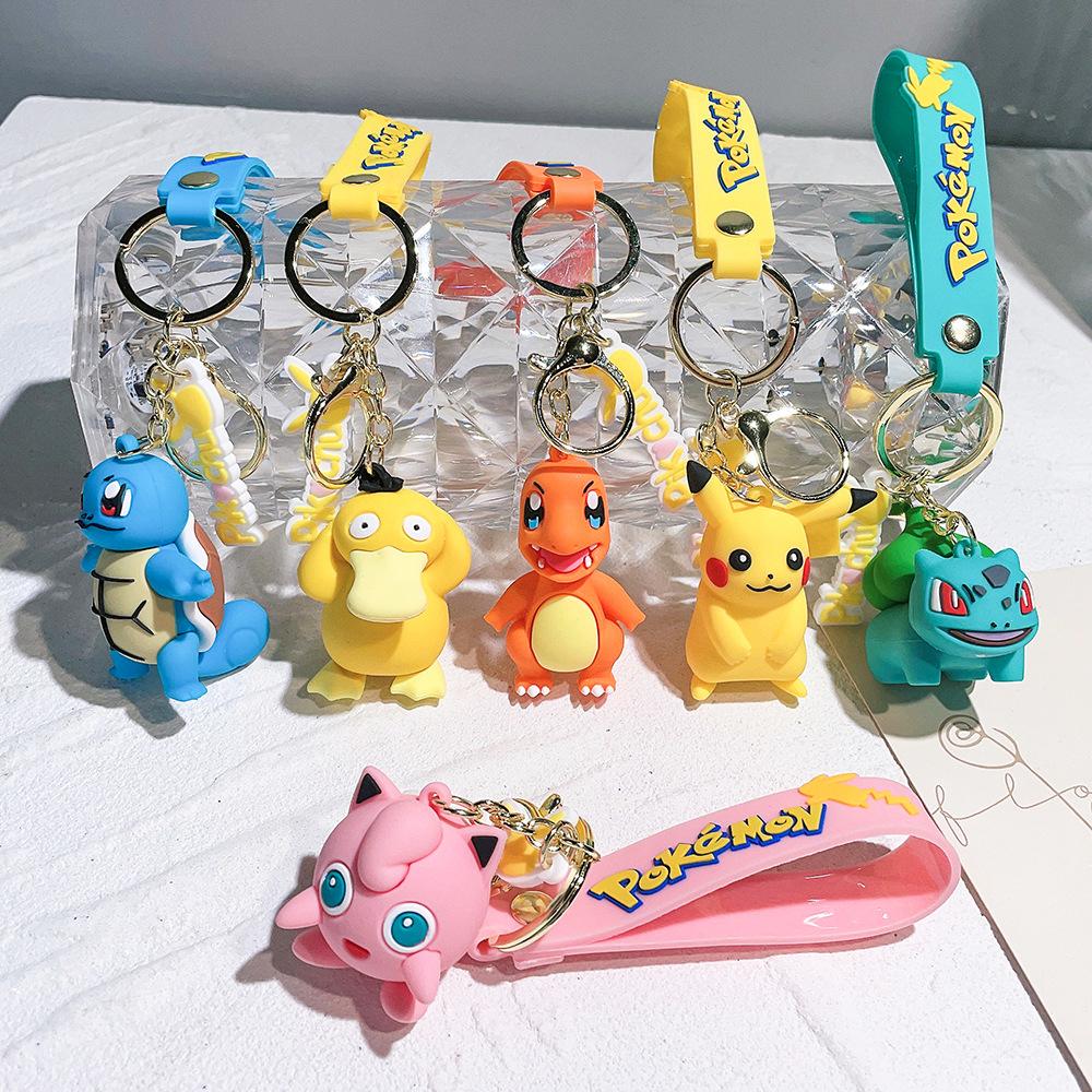 pokémon pokemon pikachu psyduck keychain pendants decoration figurine doll cartoon