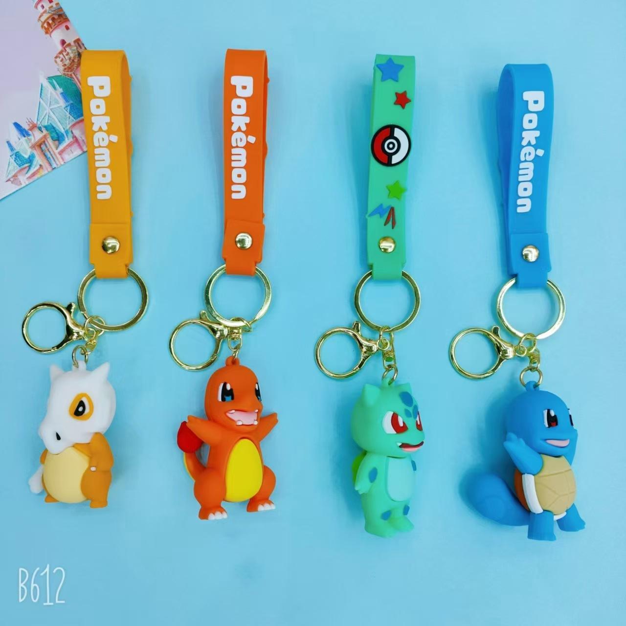 pokemon squirtle pikachu keychain pendant men's cartoon cute creative doll small gift