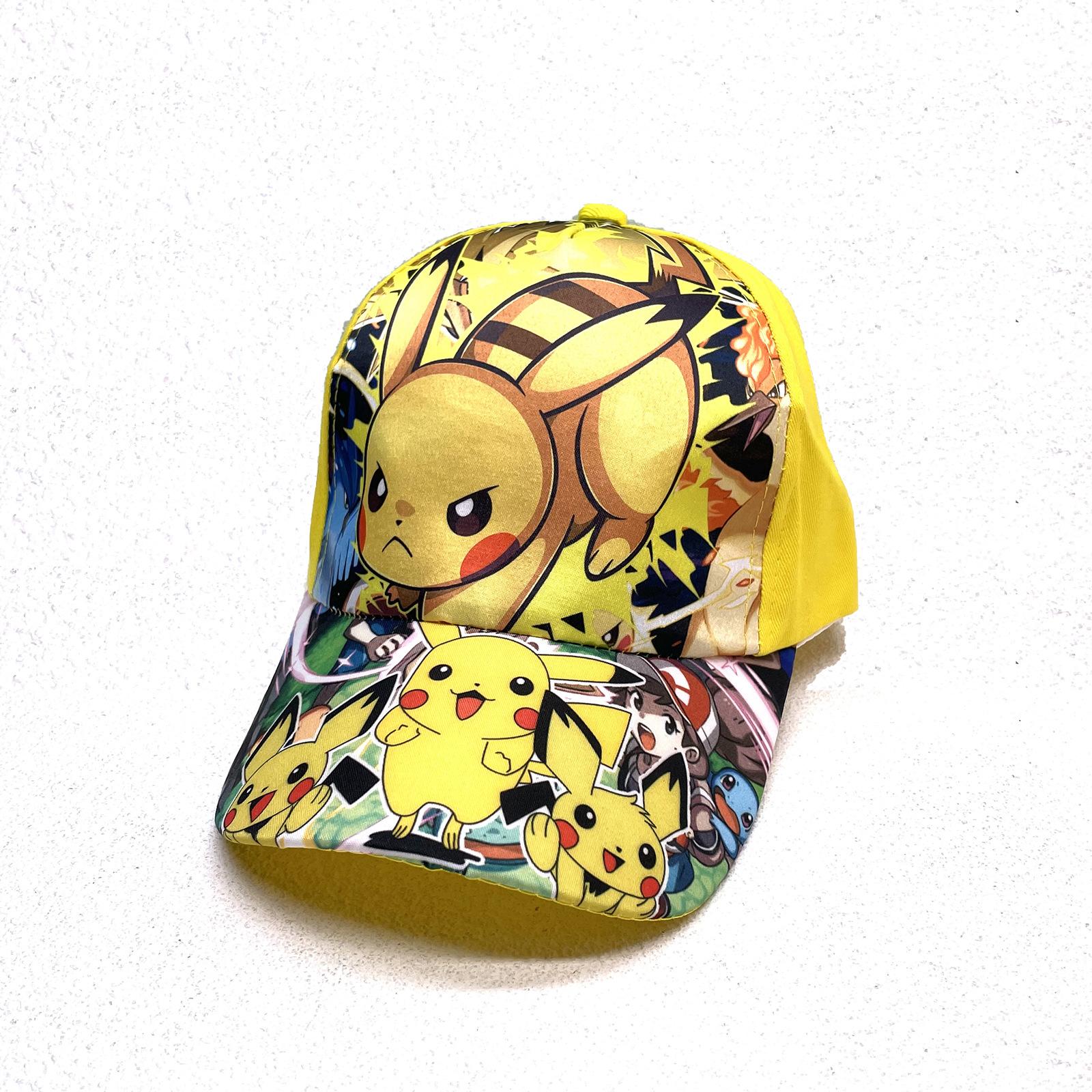 Pokemon Pokemon Baseball Cap Pikachu Children Hat Peaked Cap Pocket Monster Anime Sun Hat