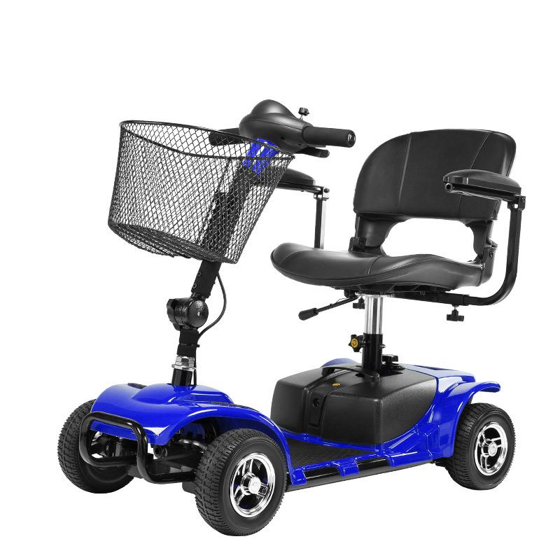 kefu intelligent four-wheel wheelchair electric wheelchair disabled elderly foldable and portable scooter elderly automatic