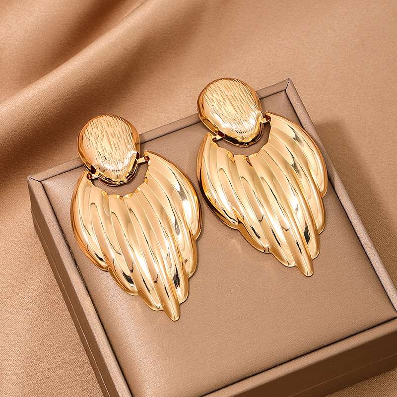 璀璨闪耀玻璃耳环 高级感饰品 独特设计耳饰 简约时尚耳夹 个性女士首饰新款