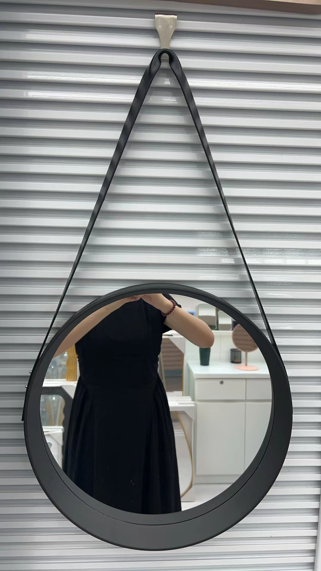 Bathroom Mirror, Belt Mirror, Wall-Mounted Mirror, Entrance Decorative Glass Handicraft details Picture