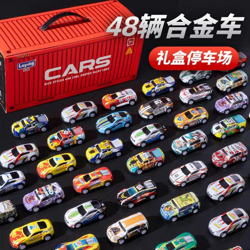 high-end gift box container container alloy metal car power control alloy children's toy car mini boy racing car