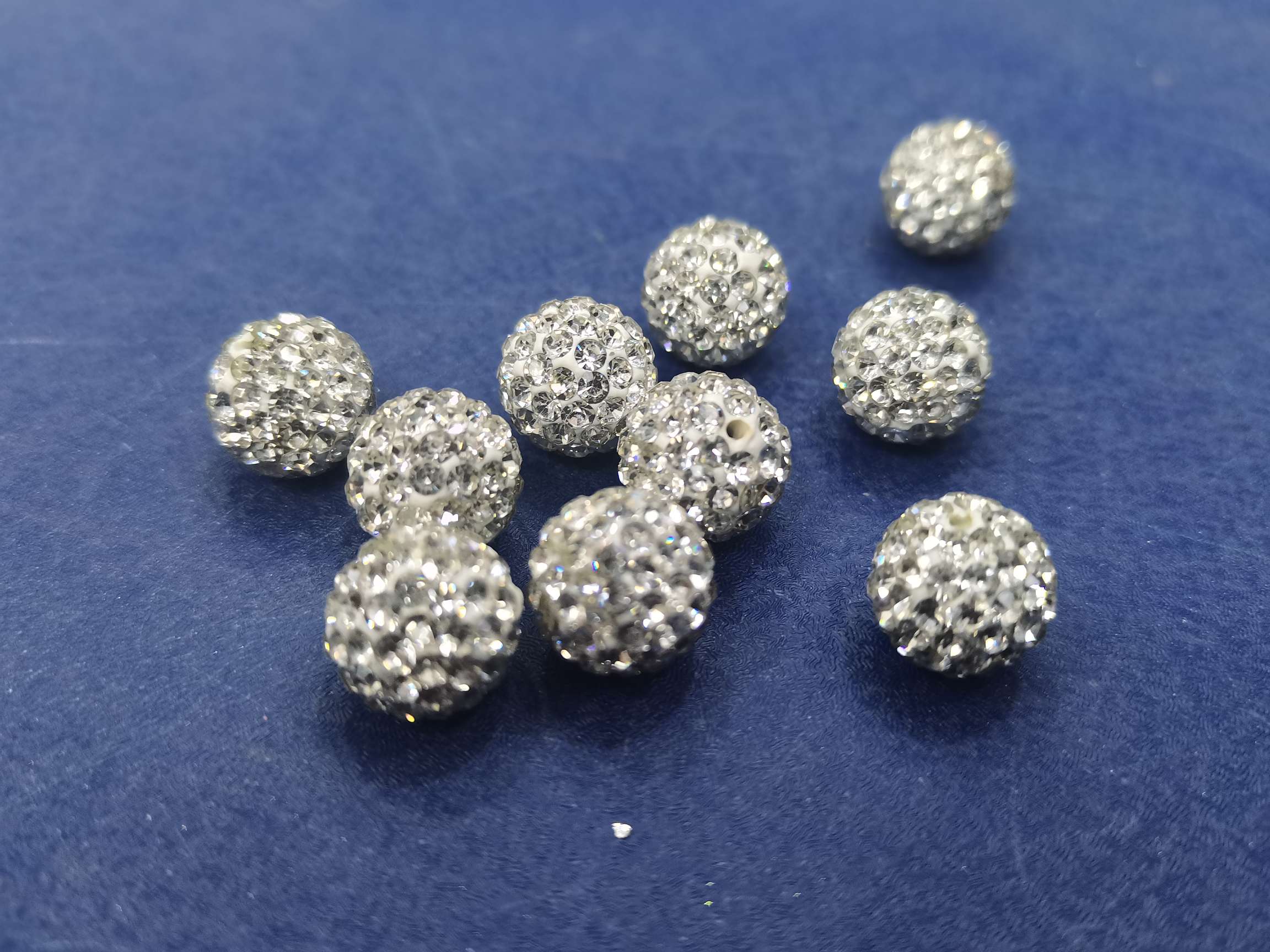 10N glass water diamond soft clay ball jewelry accessories detail image 3