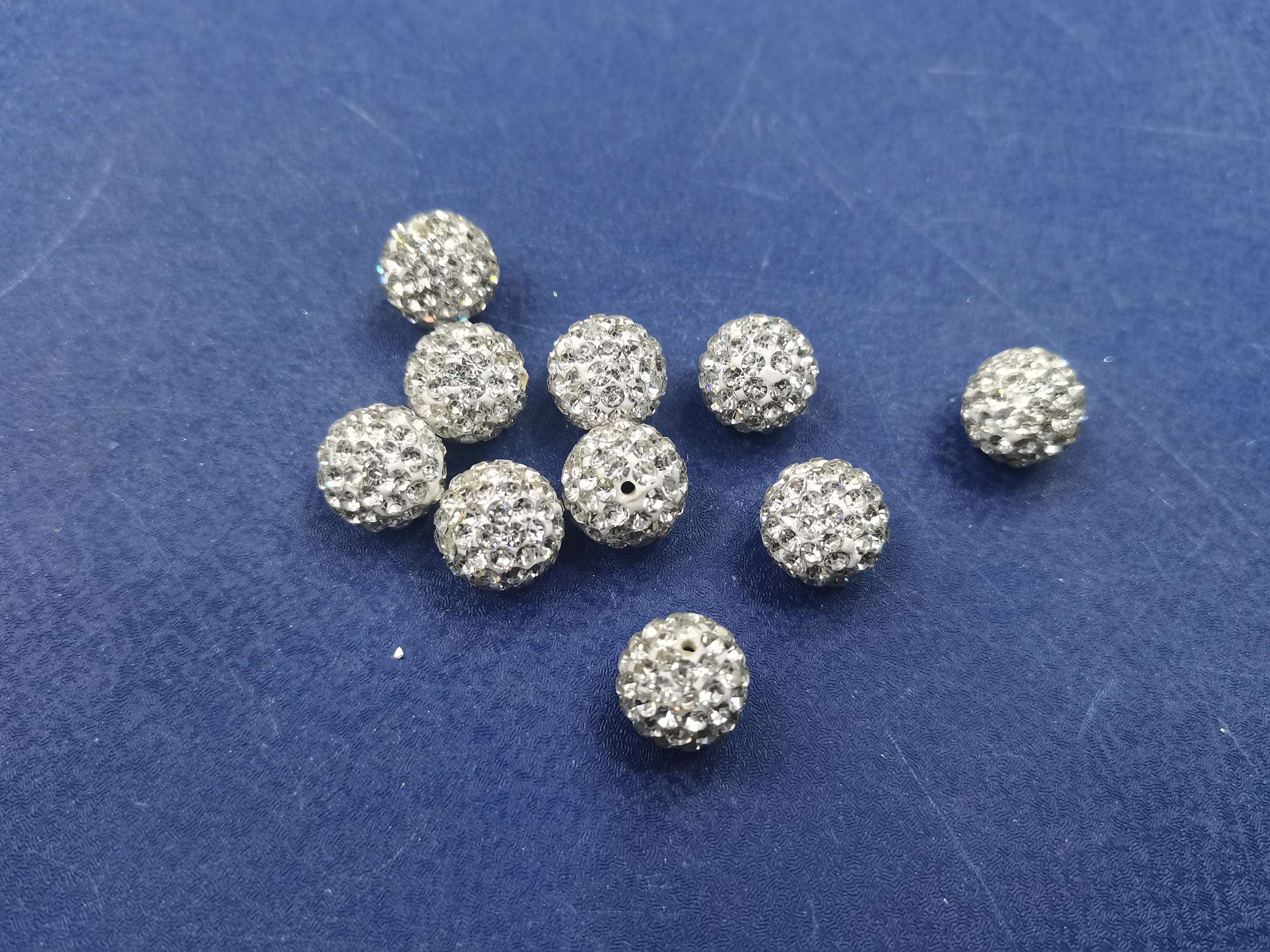 10N glass water diamond soft clay ball jewelry accessories details Picture