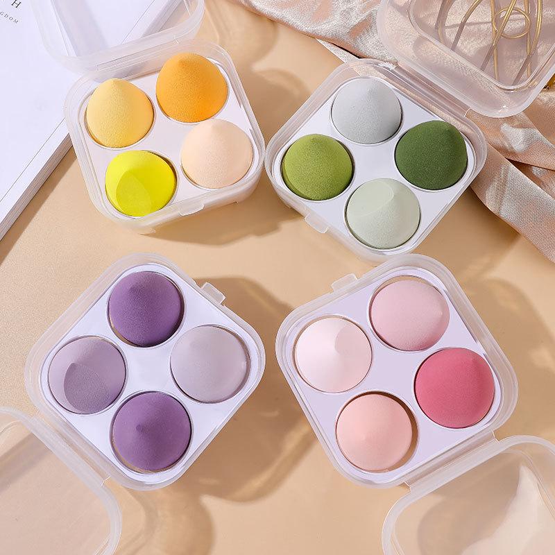 wholesale cosmetic egg powder puff cushion super soft smear-proof boxed beauty blender sponge egg for making up dry water drop gourd