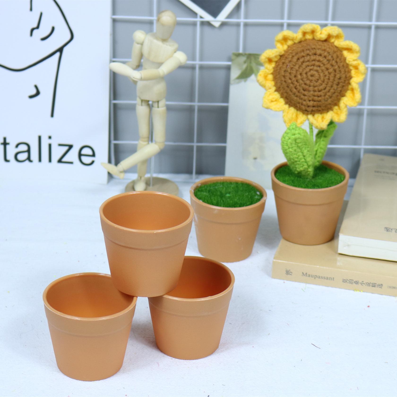 flower pot imitation ceramic basin plastic basin home greenery artificial flower bonsai planting international pot succulent plastic flower pot