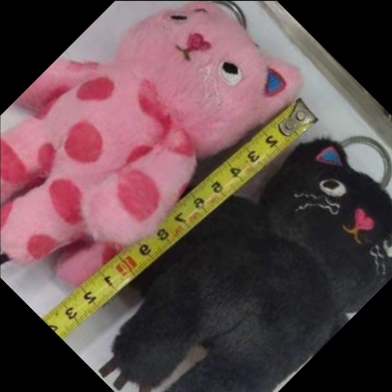 毛绒玩具/儿童玩具/泡泡玛特/玩偶挂件/警察熊白底实物图