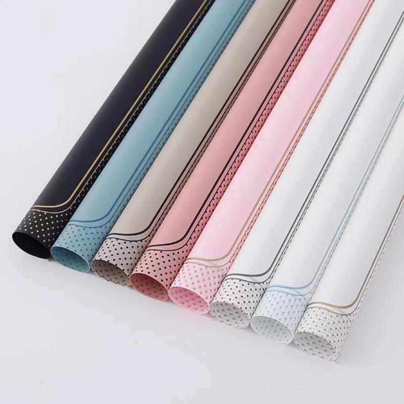 kans magic of paper love flowers wrapping paper polka dot frame translucent waterproof printed cellophane