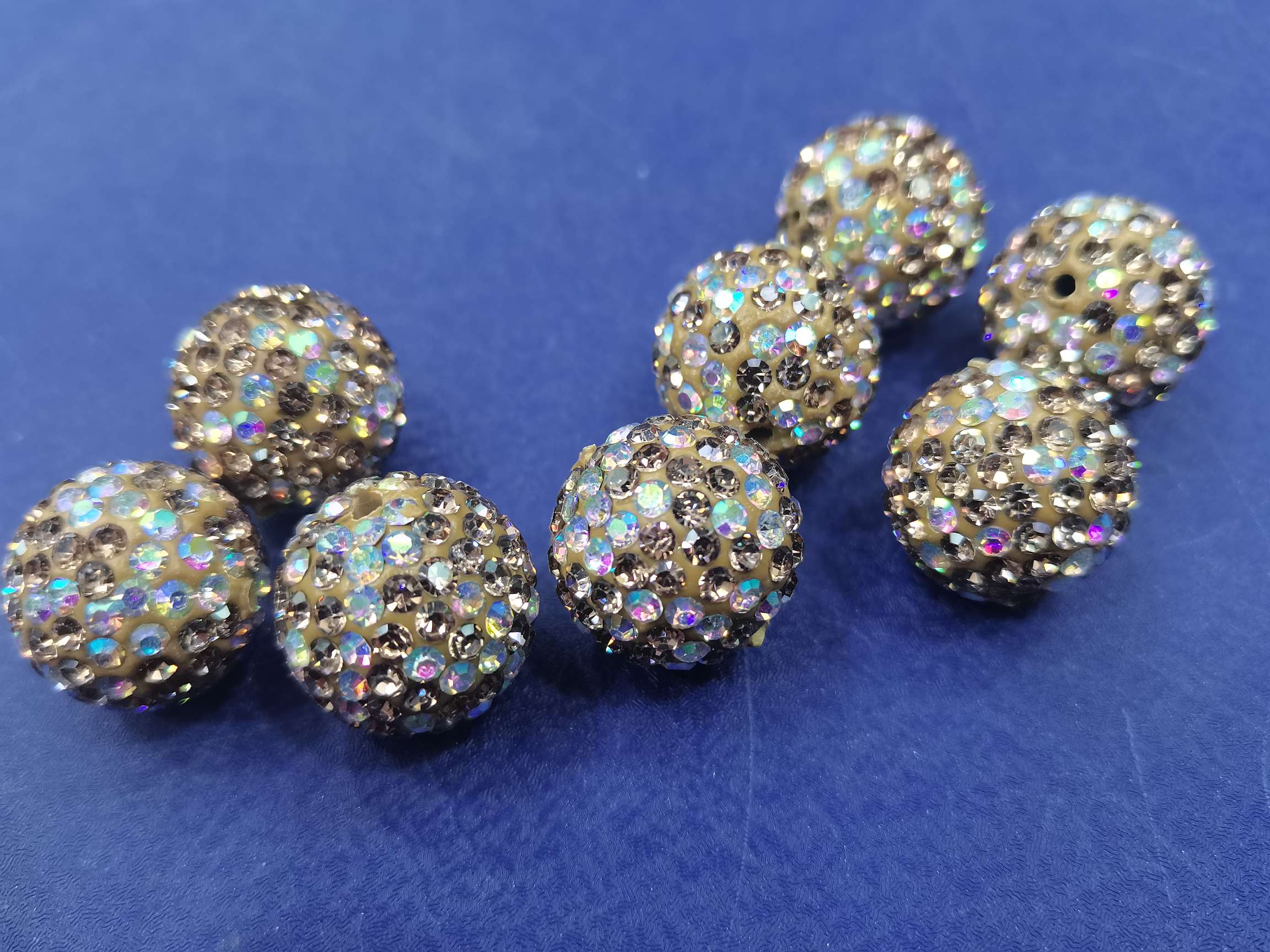 16N crystal yellow soft ceramic ball jewelry accessories detail image 3
