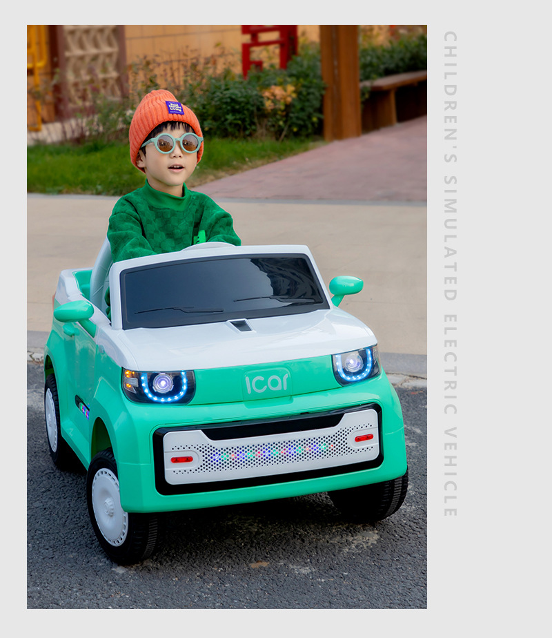 儿童电动五菱宏光汽车mini遥控四轮可坐人摇摆车童车电动车玩具车详情5