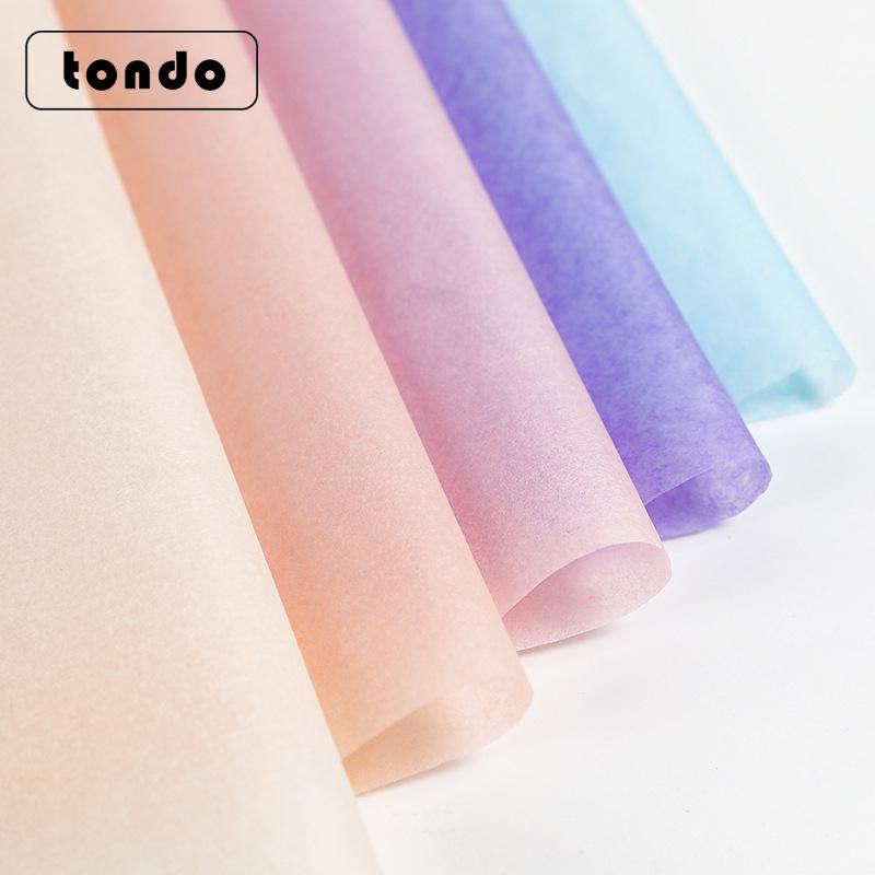 tang de ins mg tissue paper bouquet cake wrapping paper flower packaging solid color mg tissue paper 18g translucent