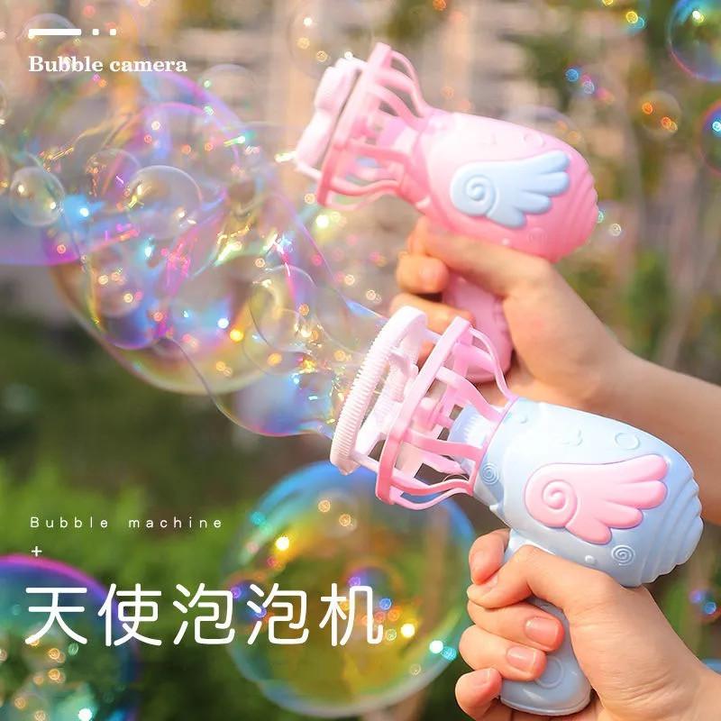 angel bubble machine cartoon bubble fan children's bubbles blowing toy stall night market submarine bubble gun