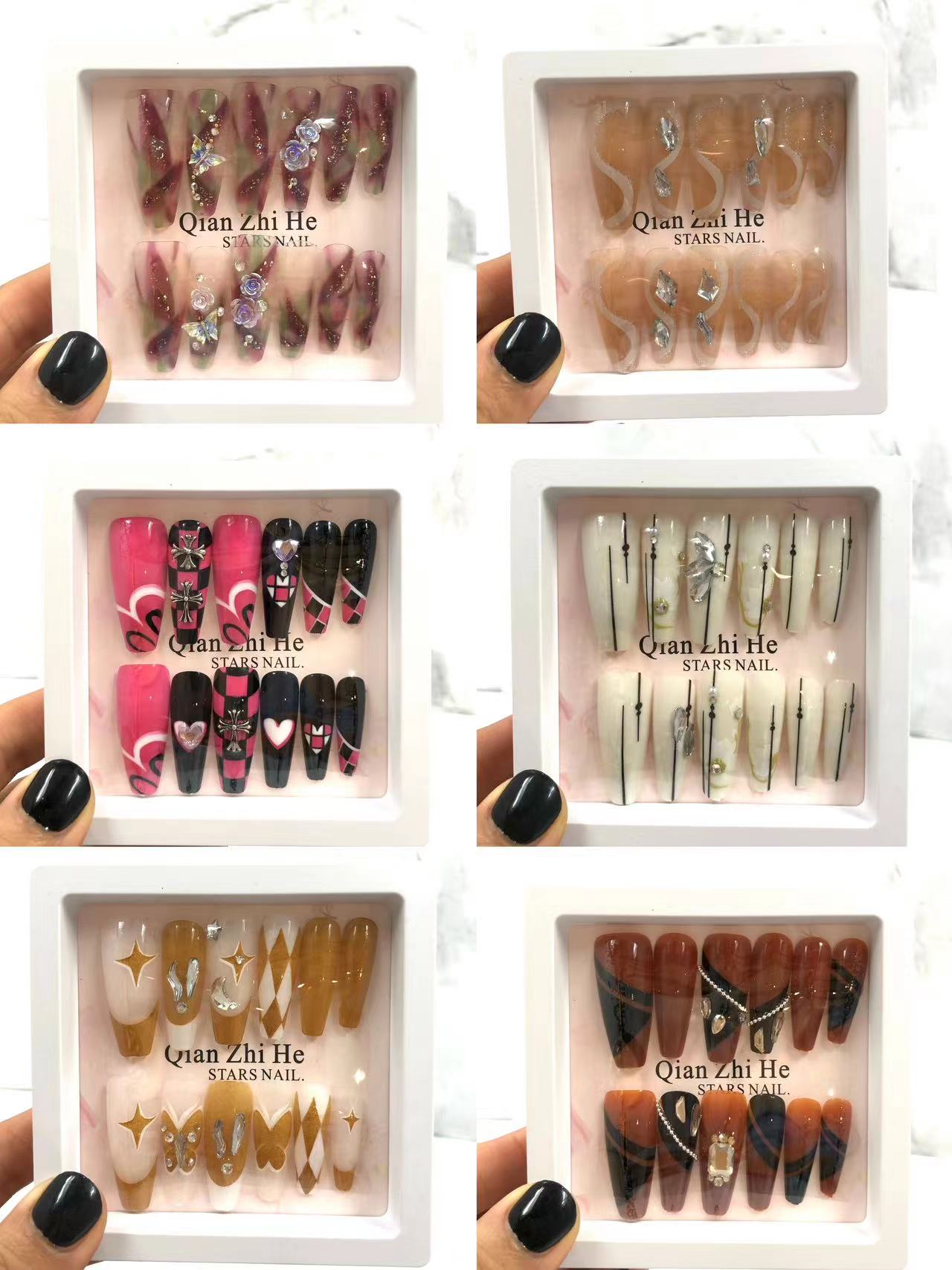 穿戴甲指甲贴片高级感可以拆卸假指甲穿戴甲甲片