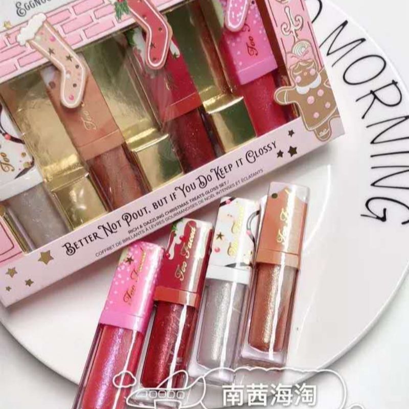 Too Faced 2019圣诞限定Gingerbread姜饼小人唇釉唇蜜唇彩01