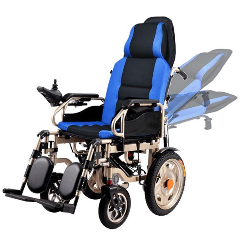 baichen medical supplies folding electric wheelchair foldable disabled electric wheelchair for sale