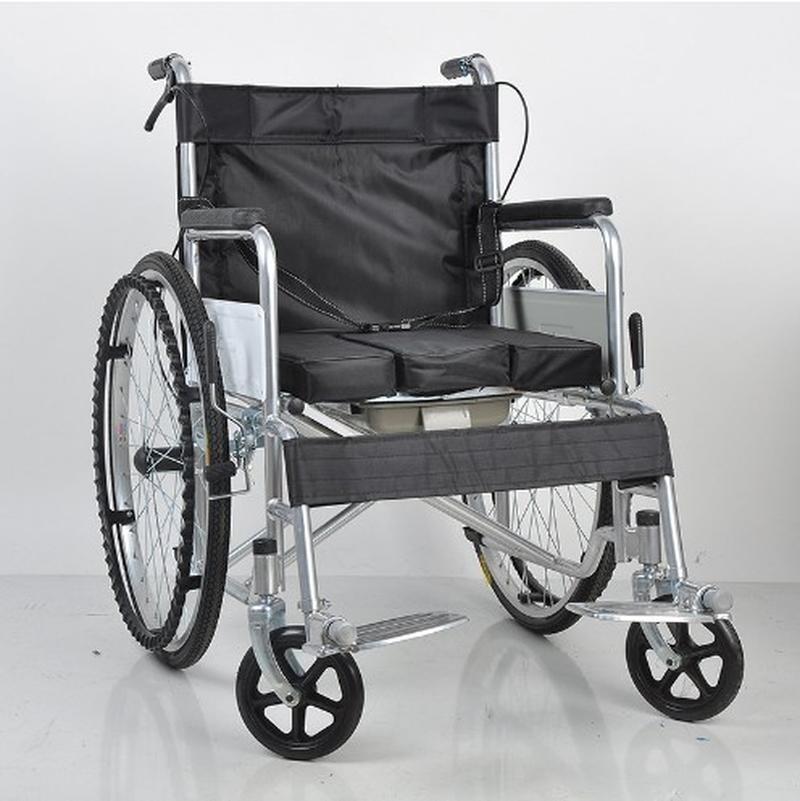 thickened fold portable portable wheelchair for the elderly wheelchair portable trolley for the disabled factory wholesale