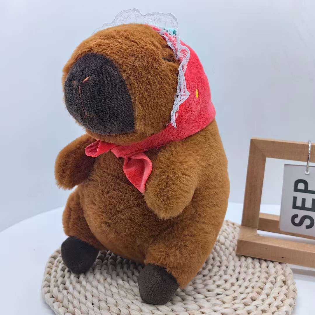 Capibara Sanrio plush toy doll, plush doll, soft throw pillow detail image 2