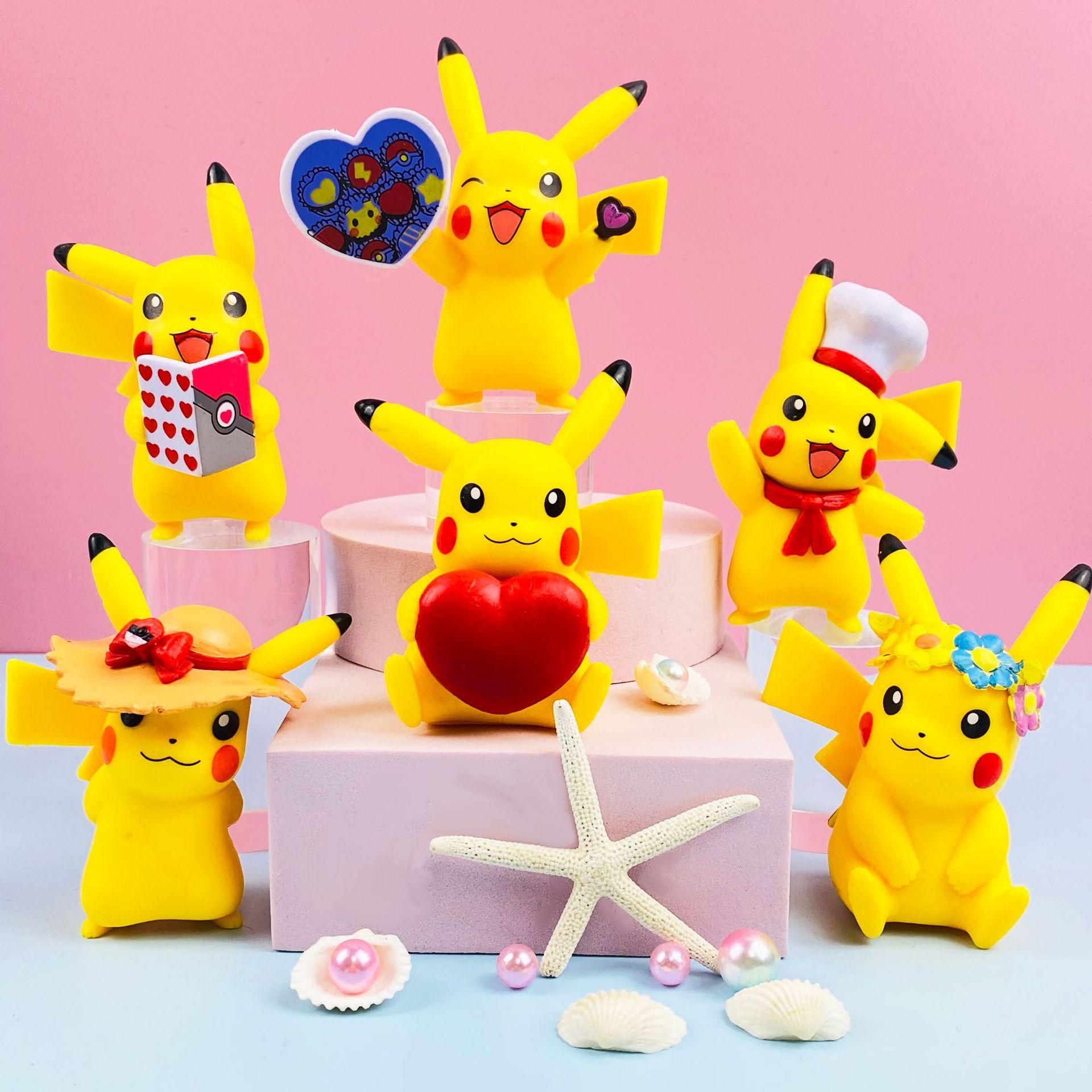 Pokemon Blind Box Hand-Made Magic Baby Sandbag Pikachu Miaofrog Snorlax Yibu Car Cake Ornaments