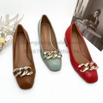new women's high heels fashion shoes chunky heel chain fashion lady mature guangzhou women's shoes handcraft shoes