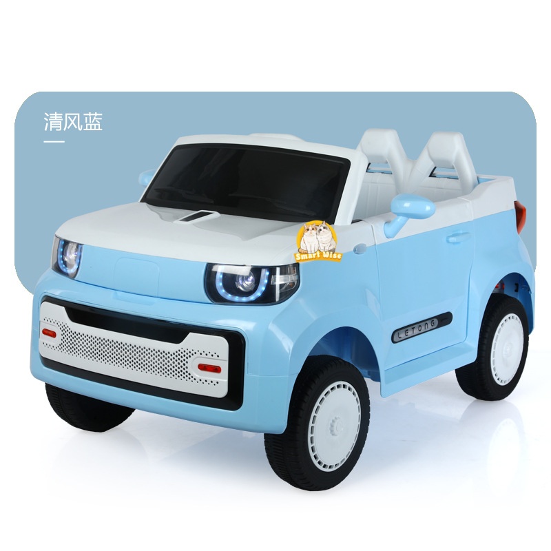 智能电动汽车/童车/儿童玩具/四轮车玩具/儿童车电动白底实物图
