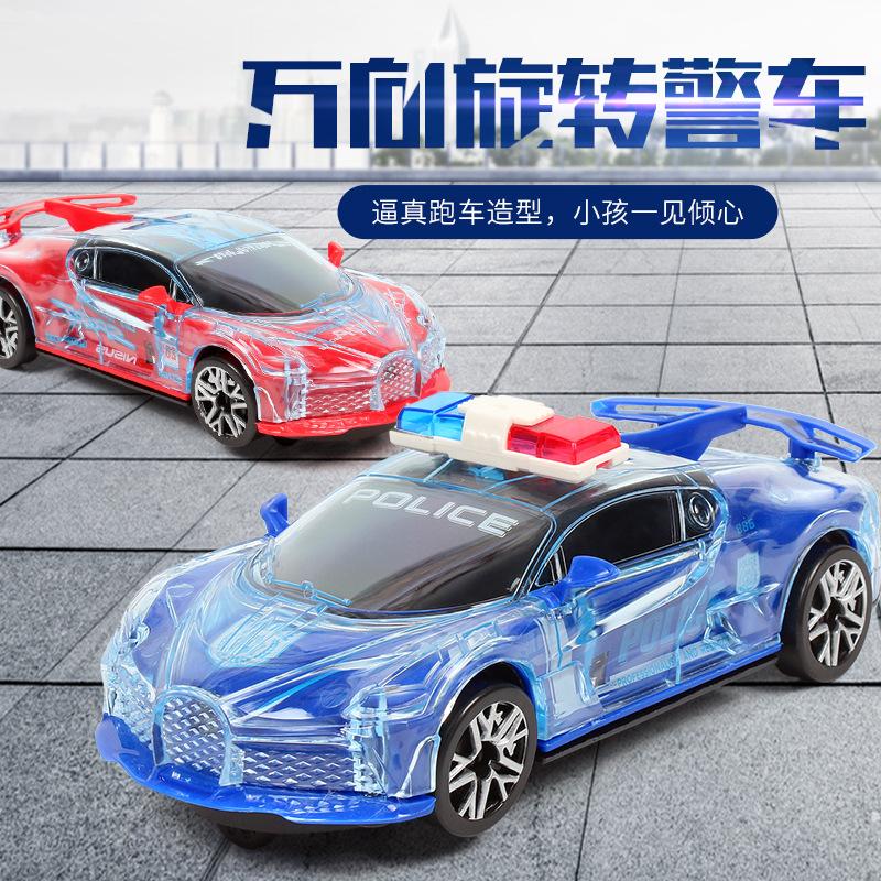 children's toy car universal sound and light racing car electric universal wheel sound and light music simulation universal rotating toy
