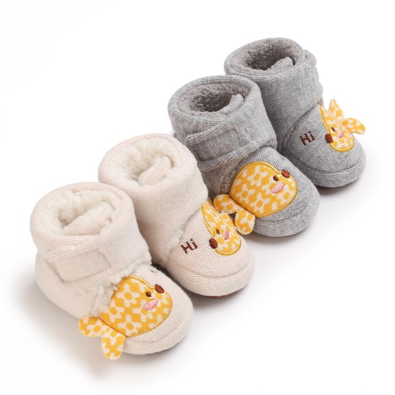 winter baby cotton shoes 0-1 years old soft bottom men and women baby snow boots