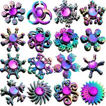 Factory Wholesale Colorful Alloy Fingertip Gyro Stall Toy Pressure Reduction Toy Hand Spinner Hand Spinner