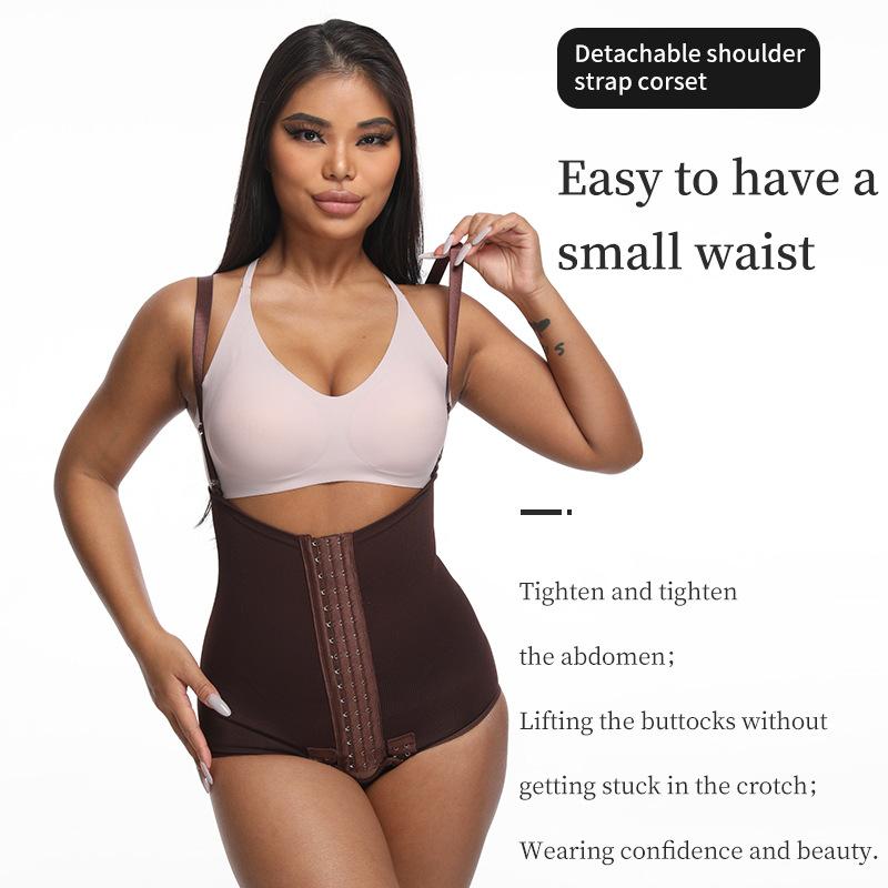 cross-border high waist body shaping sling abdominal pants crotch breasted corset waist-slimming bodybuilding butt-lift underwear close-fitting body shaping underwear