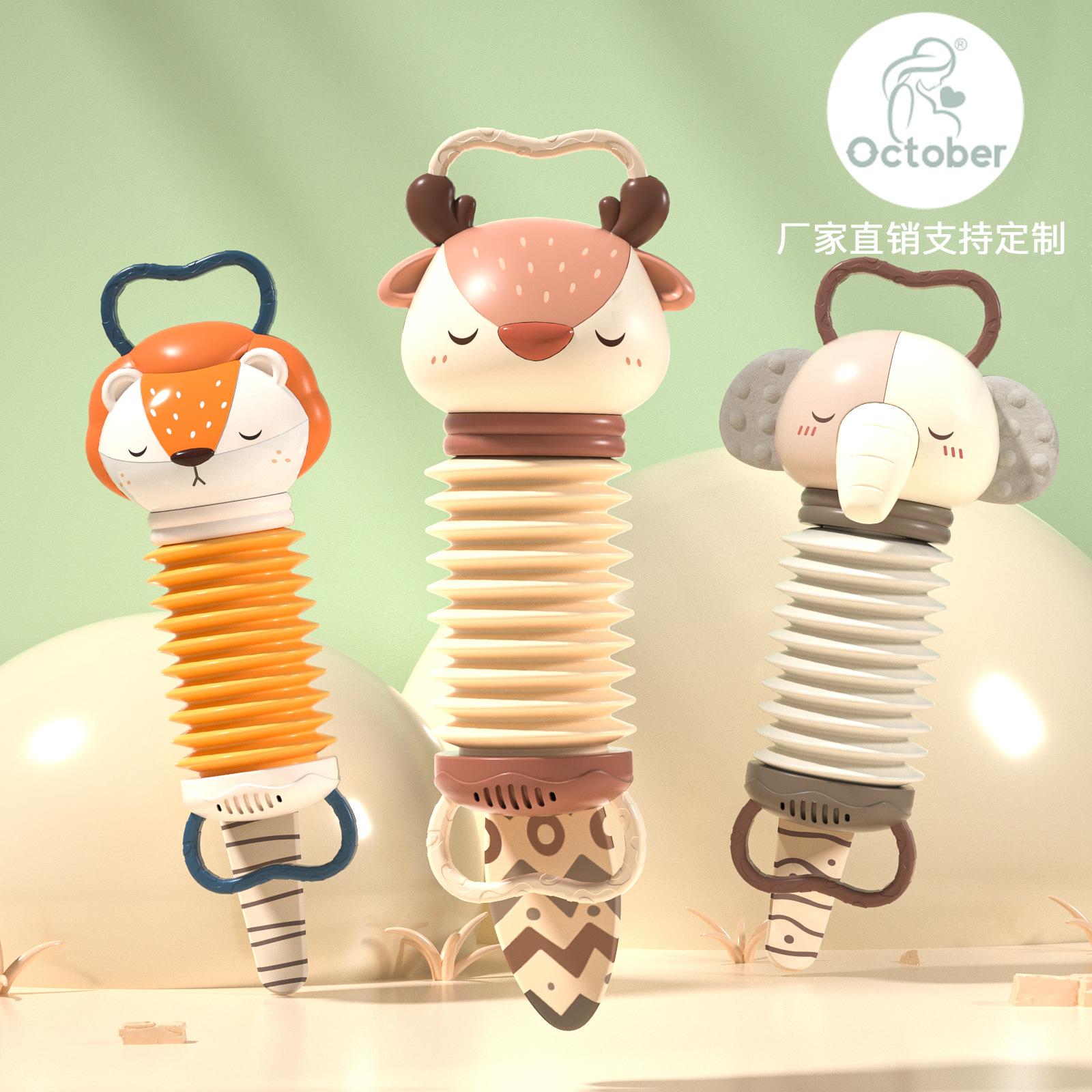 little fox accordion musical instrument toy baby sleeping comfort newborn infant toy children's day gift