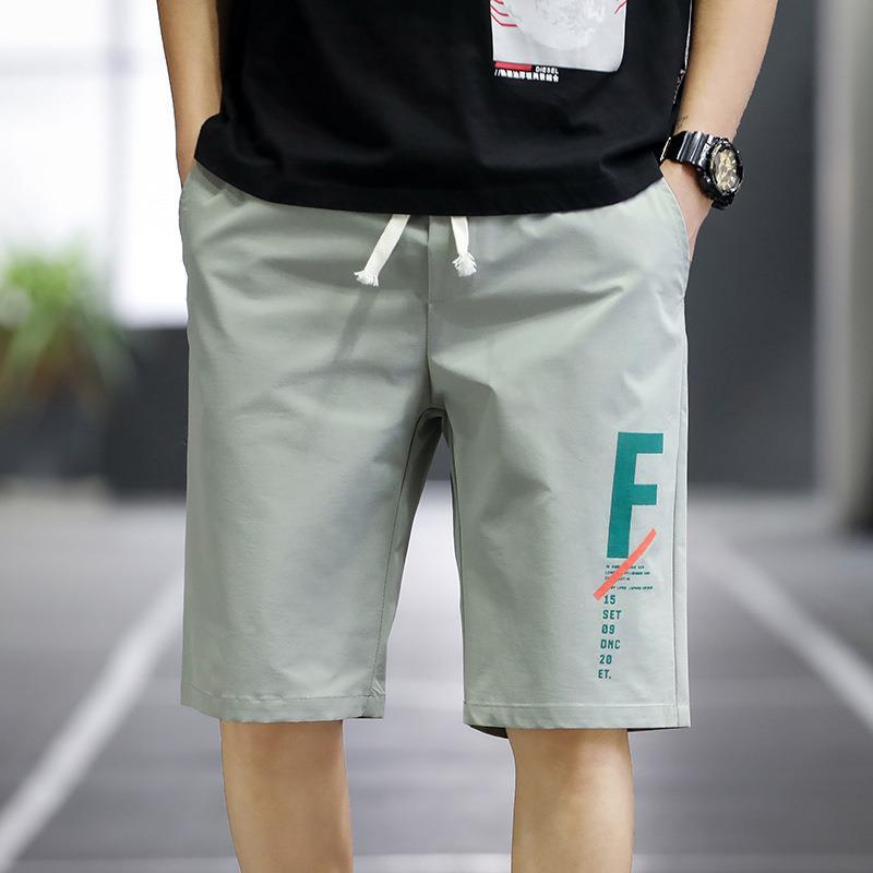 cross-border summer new men's casual shorts straight-leg pants sports overalls trendy five-point pants beach pants men