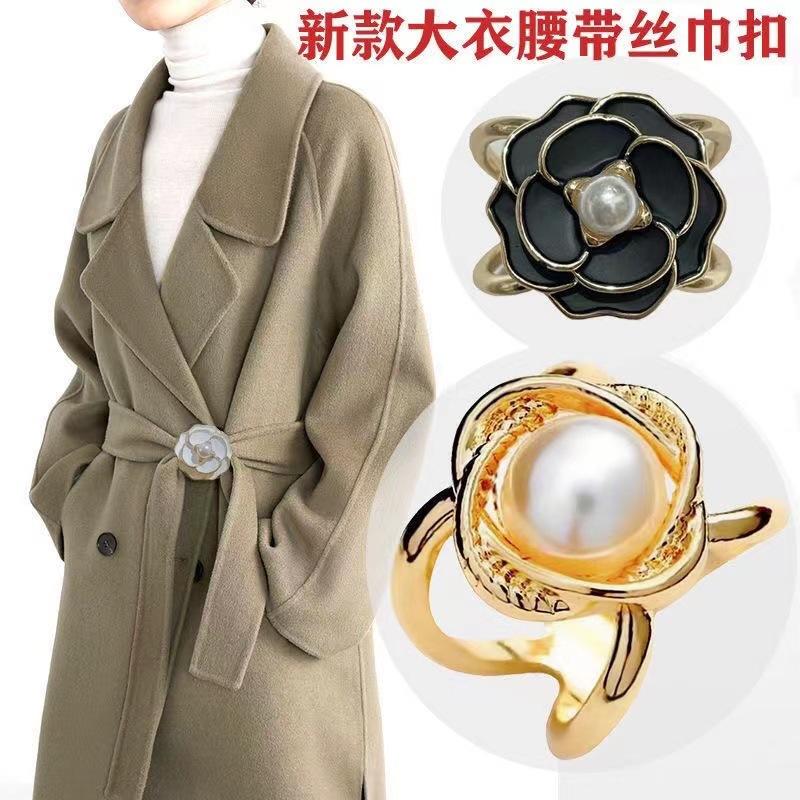 Coat Belt Fixing Buckle Fashion plus Size Buckle Scarf Buckle Scarf Buckle Belt Buckle Woolen Trench Coat Belt Buckle