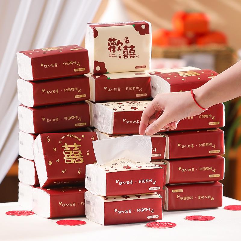 wedding tissue paper extraction wedding napkin engagement full box wedding festive bridegroom product preparation all products